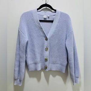 Gap light purple knit cardigan
